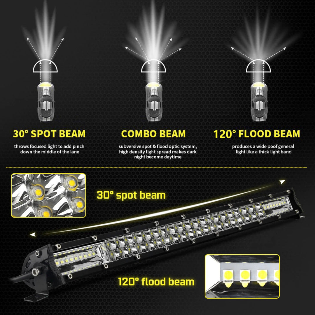 Bar Light Tri-Row Slim  31 Inch 300 Watt