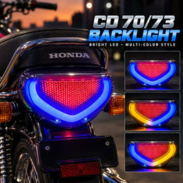 Bike Back Light Lava Style With Indicator For CD 70 Bike