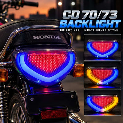 Bike Back Light Lava Style With Indicator For CD 70 Bike