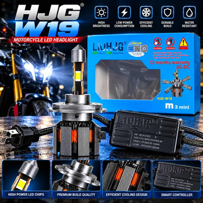 Bike Headlight LED M3 Mini 100W LED Bulb For All Bikes