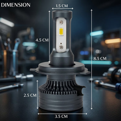 Bike Headlight LED M3 Mini 70W LED Bulb With H4 Fitting