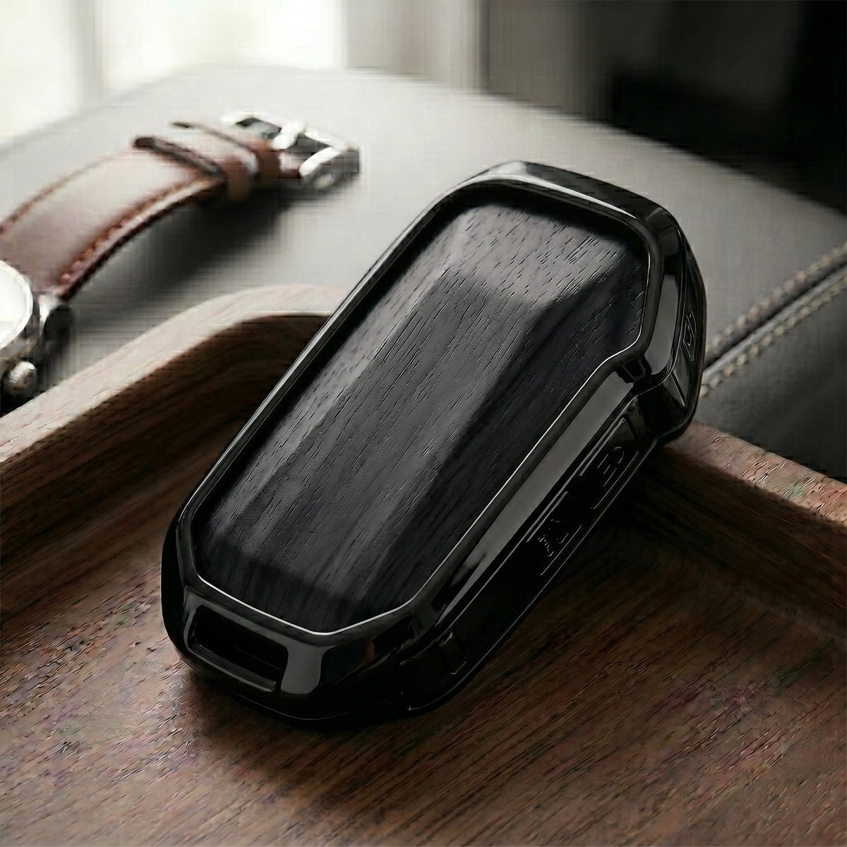 KIA Sportage Alfa Elite Series Metallic Car Key Case Luxury Zinc Alloy Protection Case(Black)