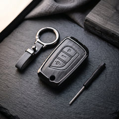 Corolla 2015 Grandy Model Elite Series Metallic Car Key Case Luxury Zinc Alloy Protection Case(Grey)
