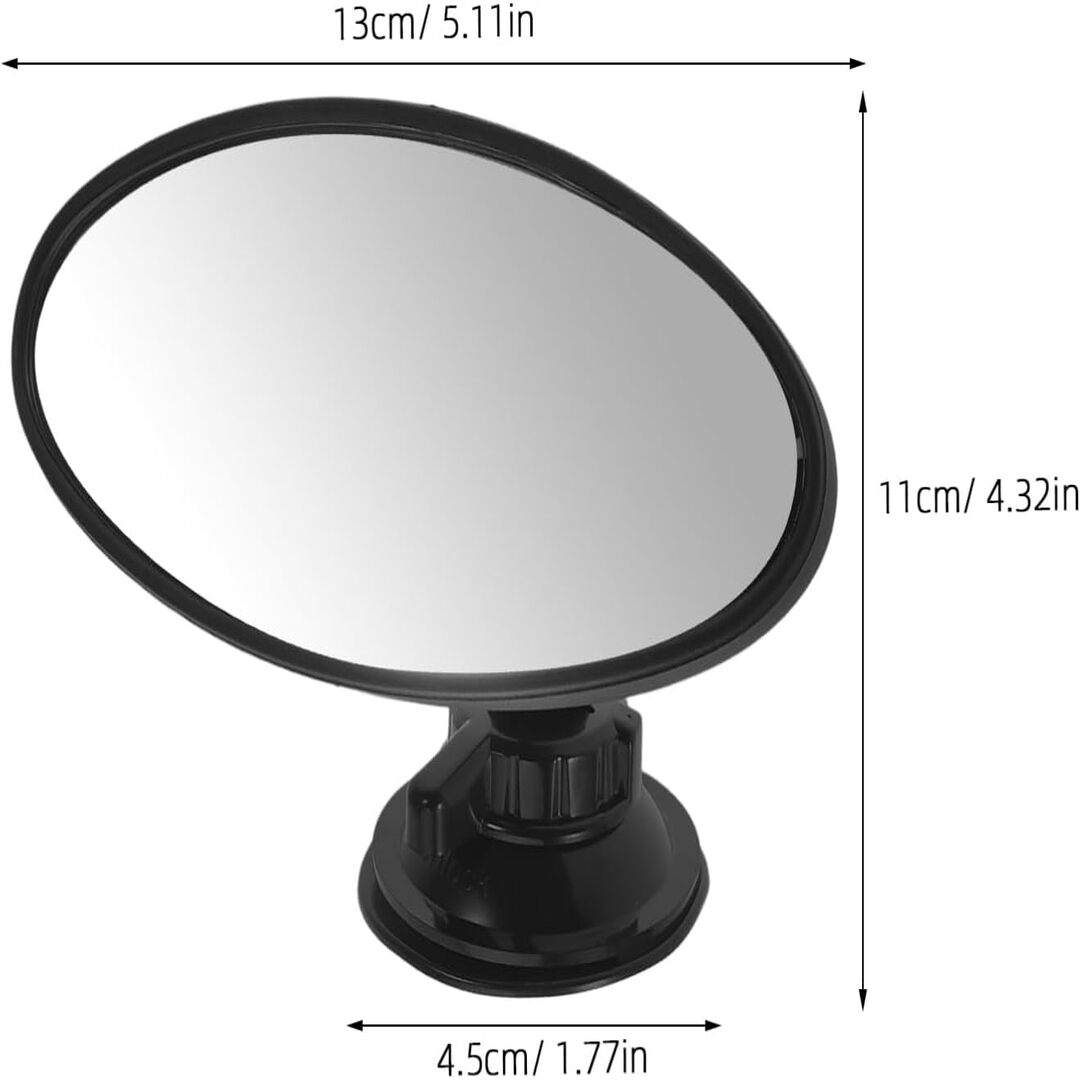 1 Pc Car 360 Adjustable Rear View Blind Spot Concave Mirror For Car