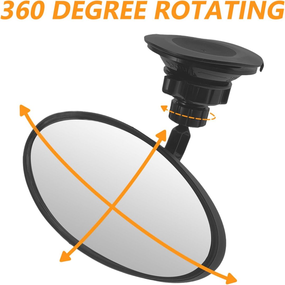 1 Pc Car 360 Adjustable Rear View Blind Spot Concave Mirror For Car
