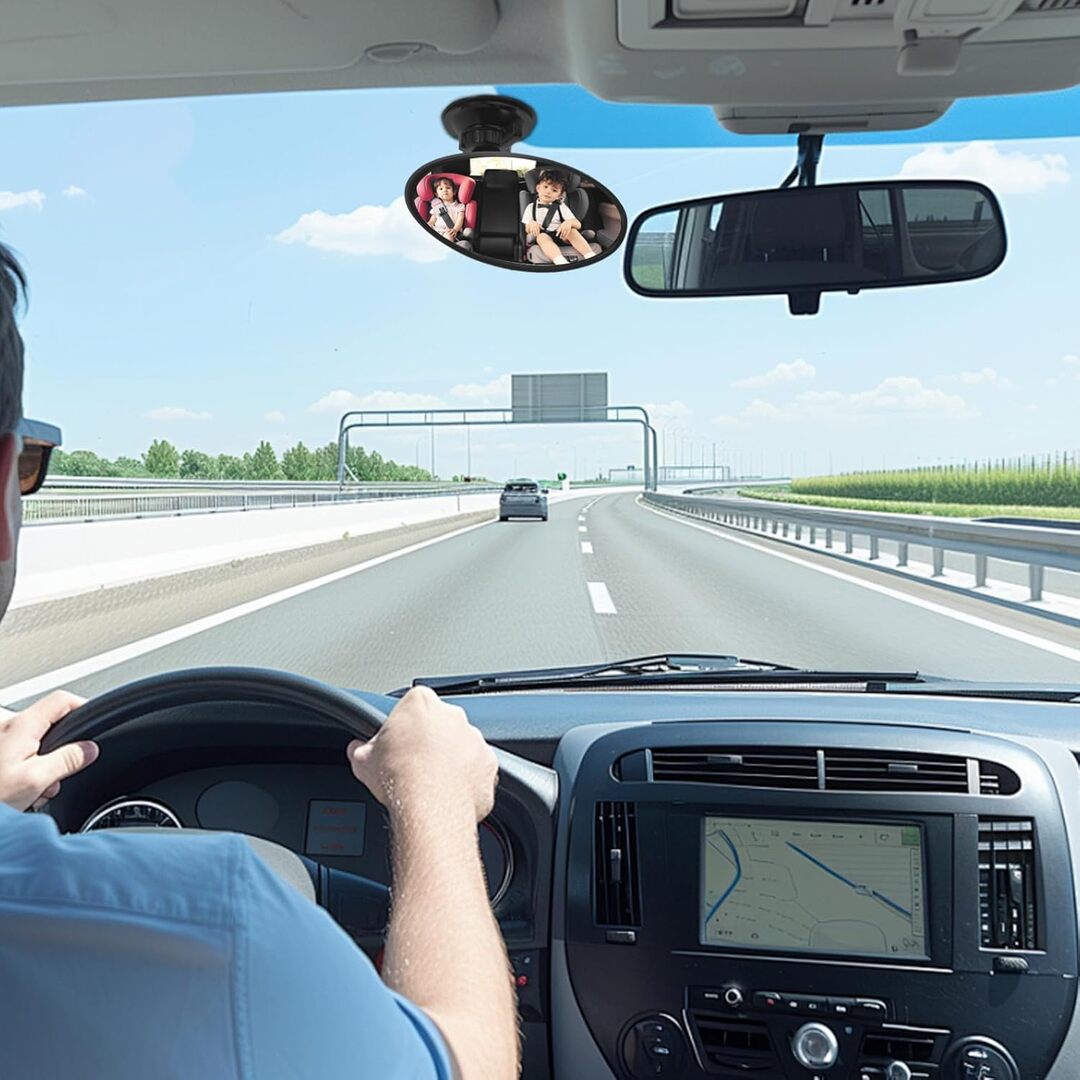 1 Pc Car 360 Adjustable Rear View Blind Spot Concave Mirror For Car