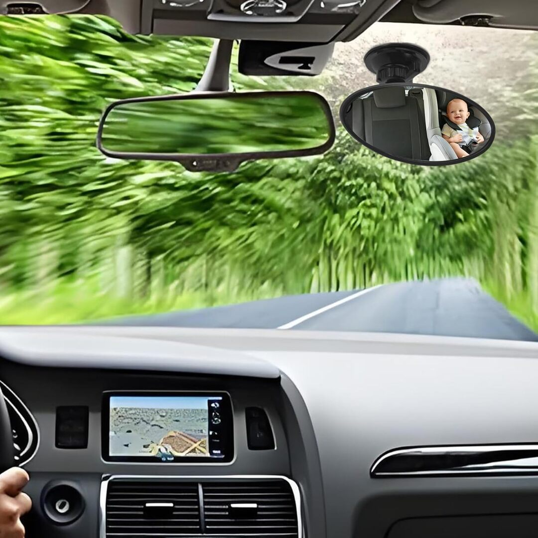 1 Pc Car 360 Adjustable Rear View Blind Spot Concave Mirror For Car
