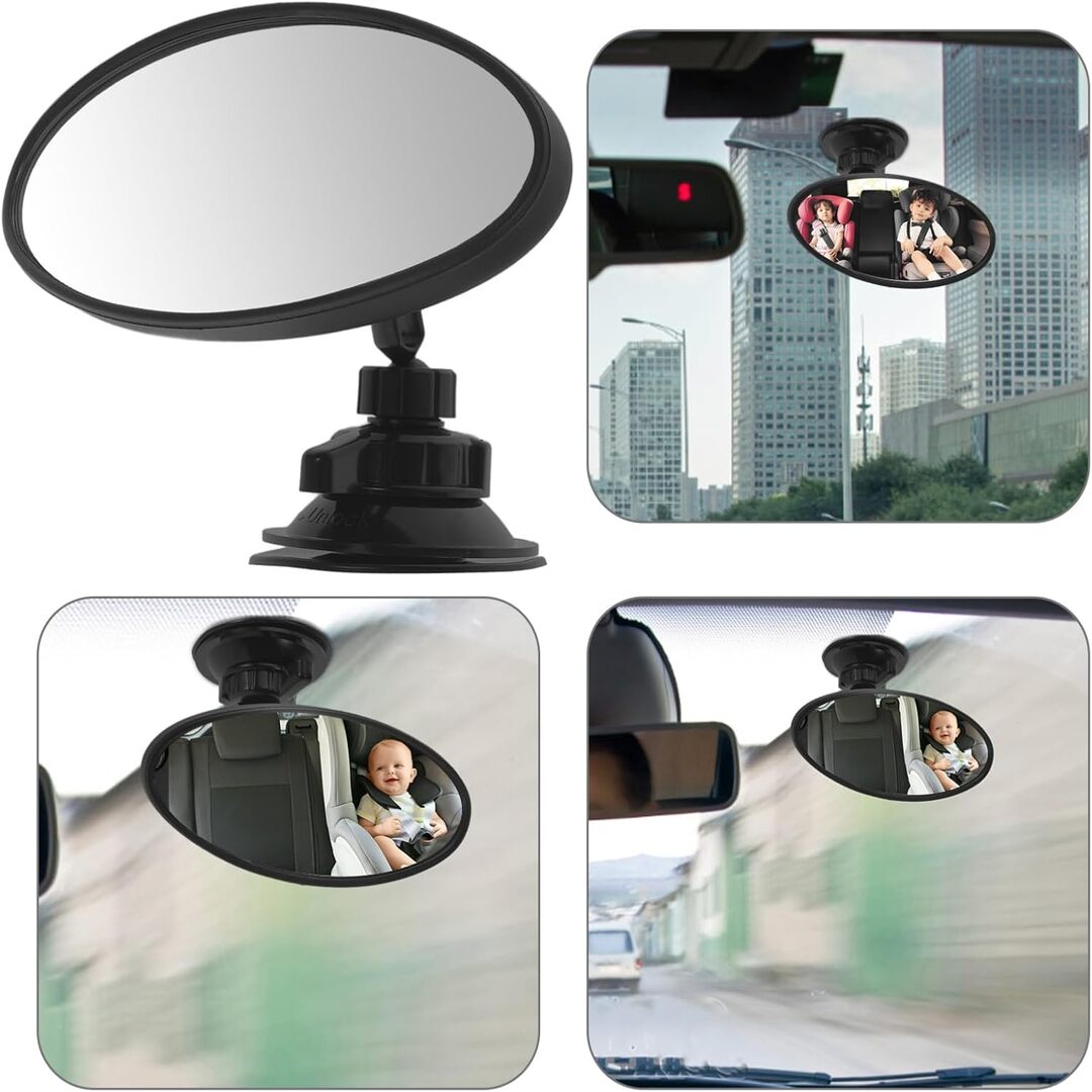 1 Pc Car 360 Adjustable Rear View Blind Spot Concave Mirror For Car