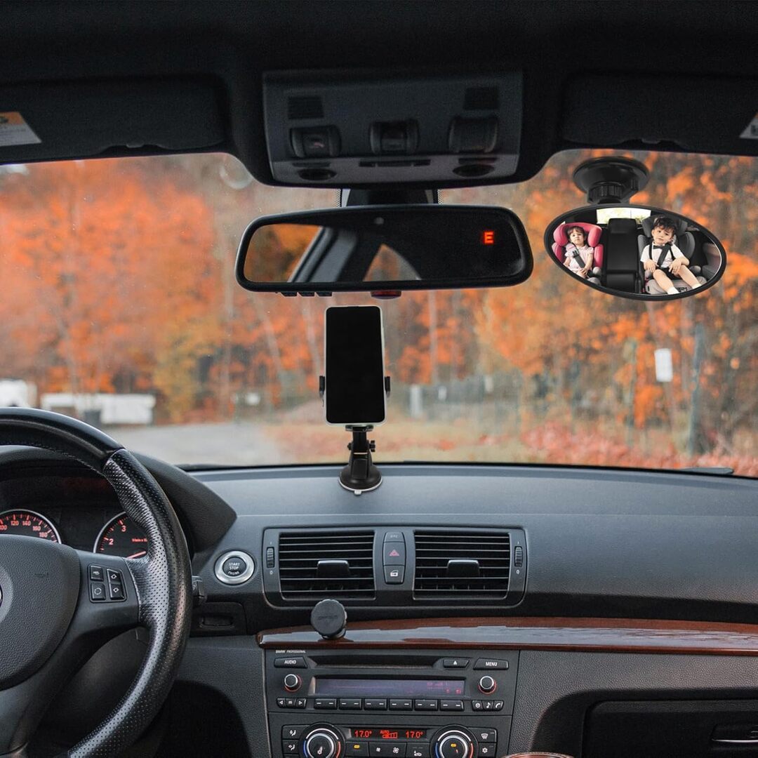 1 Pc Car 360 Adjustable Rear View Blind Spot Concave Mirror For Car