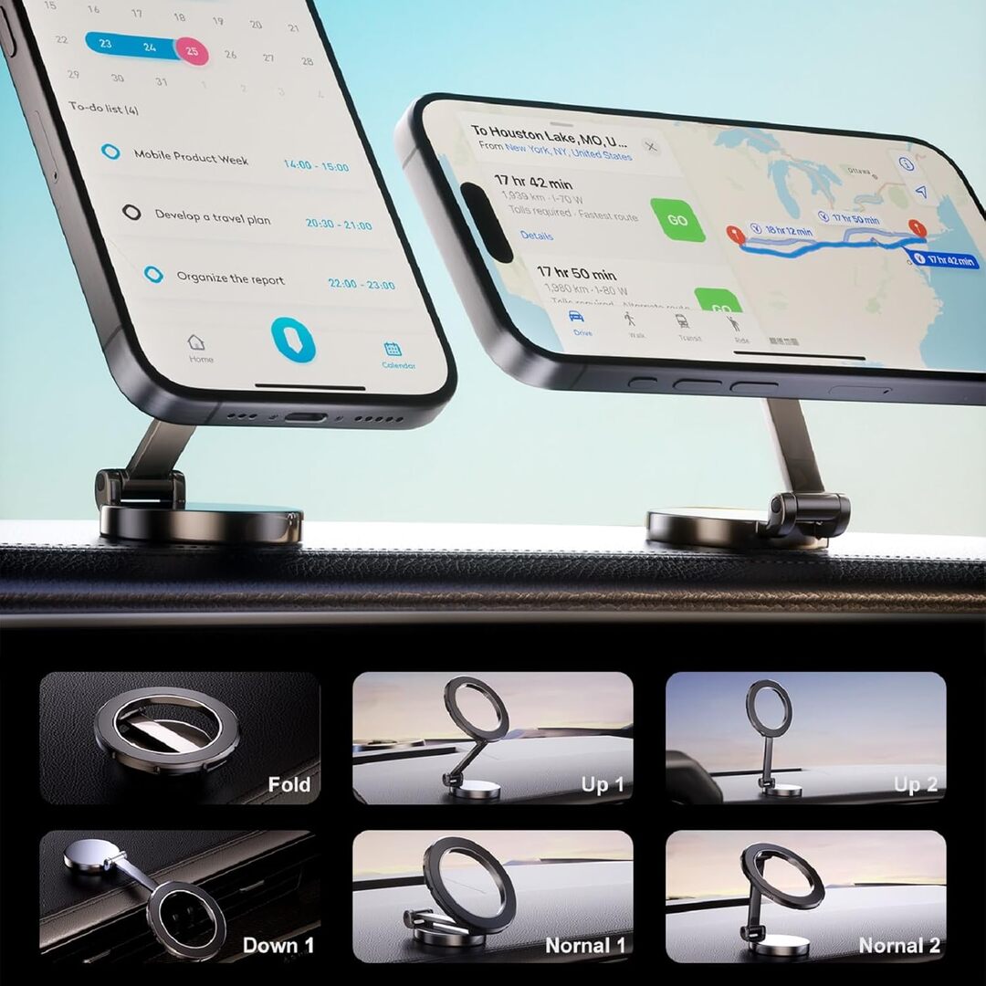 1 Pc Car Dashboard Metal Magnetic Phone Holder In Sleek Design Suitable for Mobile Phone for Car
