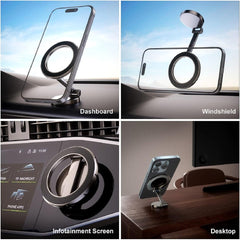 1 Pc Car Dashboard Metal Magnetic Phone Holder In Sleek Design Suitable for Mobile Phone for Car