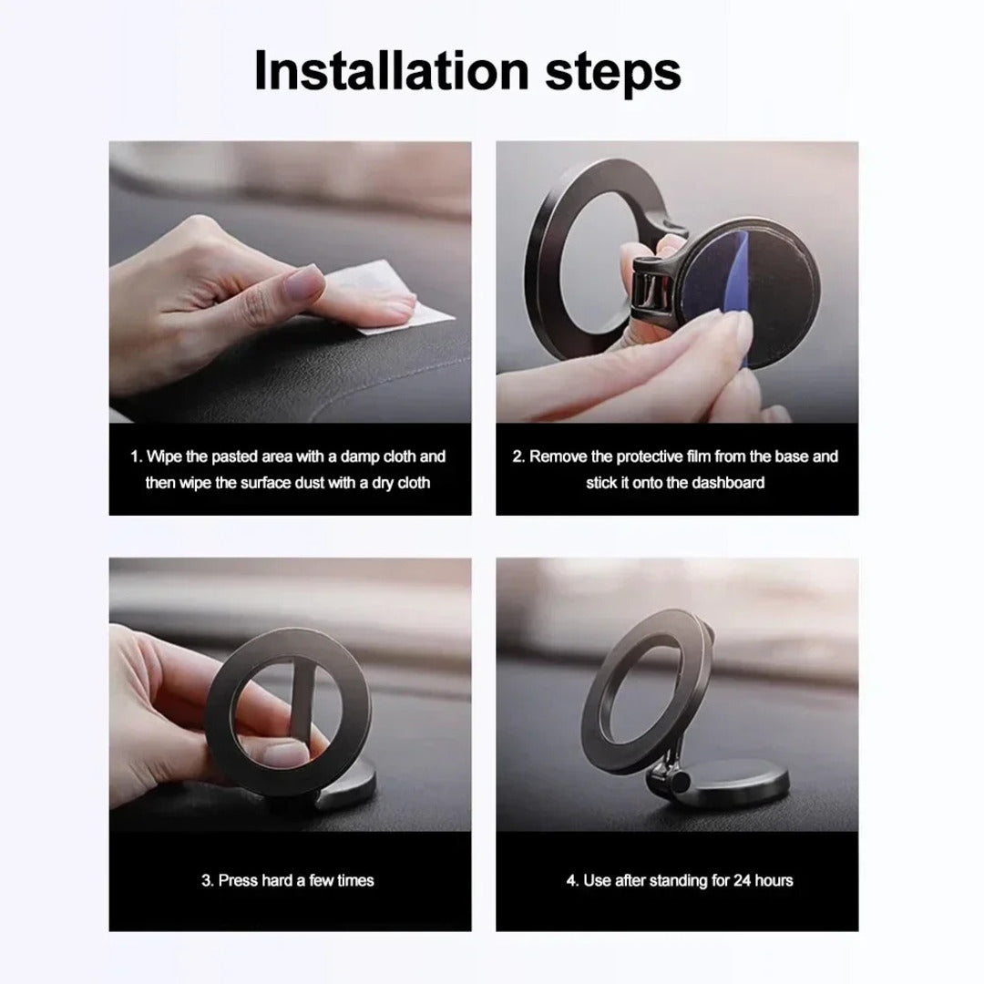 1 Pc Car Dashboard Metal Magnetic Phone Holder In Sleek Design Suitable for Mobile Phone for Car