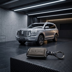 GWM Tank 500 New Elite Series Metallic Car Key Case Luxury Zinc Alloy Protection Case(Grey)