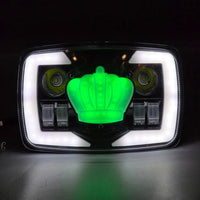 Crown Style Headlight Beam RGB Function Original Fitting For Honda CD70 / CG125