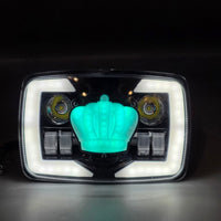 Crown Style Headlight Beam RGB Function Original Fitting For Honda CD70 / CG125