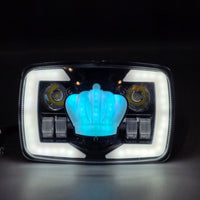 Crown Style Headlight Beam RGB Function Original Fitting For Honda CD70 / CG125