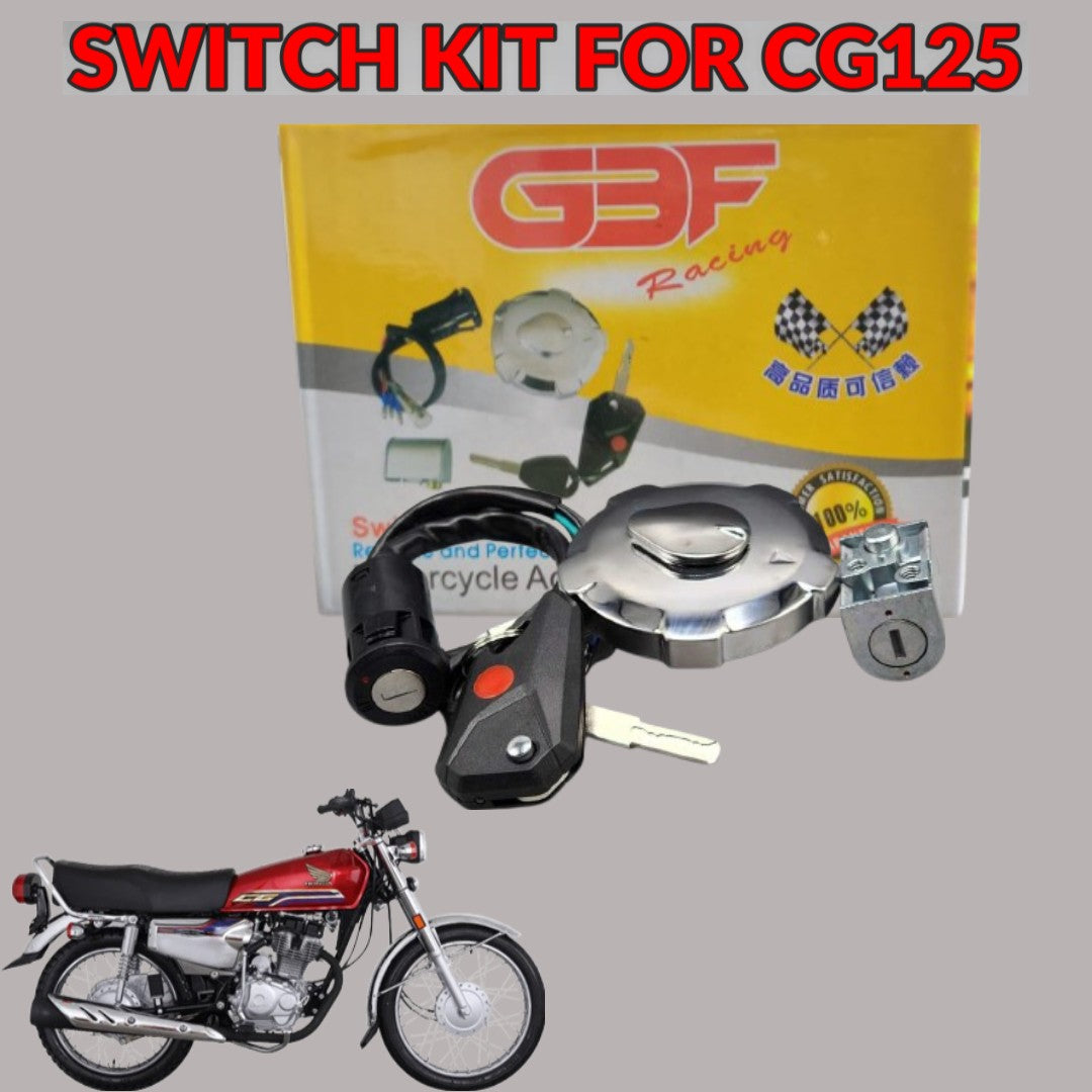 D-11 GBF Switch Kit Computerized Key For Honda CG 125 3 in 1 Set switch kit computers key
