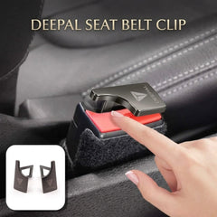 Deepal Logo Metal Seat Belt Clip Metallic Grey 2 Pcs Set