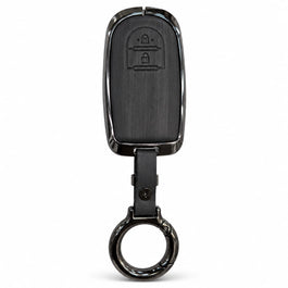 Daihatsu MIRA Elite Series Metallic Car Key Case Luxury Zinc Alloy Protection Case(Black)