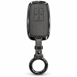 Daihatsu MIRA Elite Series Metallic Car Key Case Luxury Zinc Alloy Protection Case(Grey)