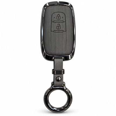 Daihatsu MIRA Elite Series Metallic Car Key Case Luxury Zinc Alloy Protection Case(Grey)