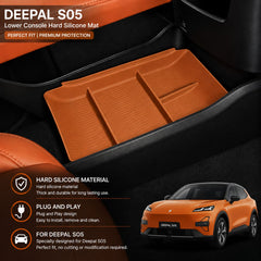 Deepal S05 Center Console Lower Box Hard Sillicon Matt Orange Colour