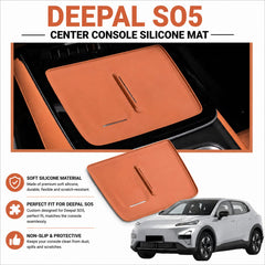 Deepal S05 Wireless Charging Console Silicone Protective Matt Orange Colour