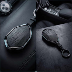 Deepal S07 Elite Series Metallic Car Key Case Luxury Zinc Alloy Protection Case(Black)