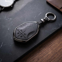 Deepal S07 Elite Series Metallic Car Key Case Luxury Zinc Alloy Protection Case(Black)