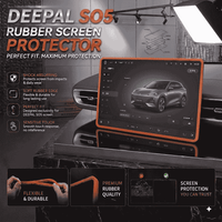 Deepal S05 Display Screen Silicone Rubber Protection LCD Edges Protector (Brown)