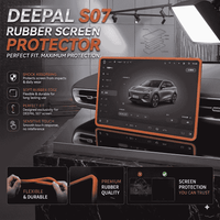 Deepal S07 Display Screen Silicone Rubber Protection LCD Edges Protector (Brown)