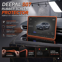 Deepal SO7 Display Screen Silicone Rubber Protection LCD Edges Protector (Brown)