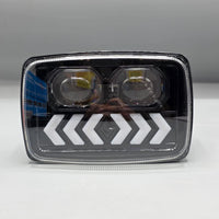 Devil Eye Headlight Double Lens With Arrow Original Fitting For Honda CD70 / CG125