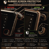 BYD Shark 6 Display Screen Silicone Rubber Protection LCD Edges Protector (Brown)