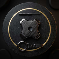 Dongfeng Vigo /007 Elite Series Metallic Car Key Case Luxury Zinc Alloy Protection Case(Black)