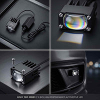 Economy Series Ultra Slim 1 Lens Landscape Style Grill LED Fog Light 1 Pc