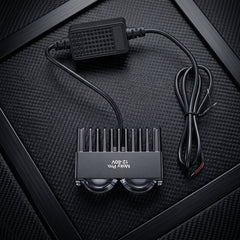 Economy Series Ultra Slim 2 Lens Landscape Style Grill LED Fog Light 1 Pc