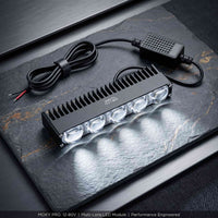 Economy Series Ultra Slim 5 Lens Landscape Style Grill LED Fog Light 1 Pc