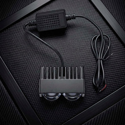 Economy Series Ultra Slim 2 Lens Landscape Style Grill LED Fog Light 1 Pc