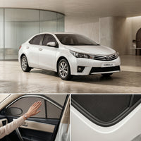 Toyota Corolla 2015-2025 Elite Series Car Window Railing Privacy Curtains Sun shades UV Rays Protection Blinds (4 Pcs)