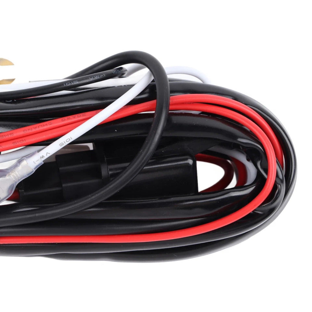 1 Pc Universal 6mm Flasher Switch Kit Relay Harness Wire On-Off Switch Cable 9-12V Remote Control Wiring