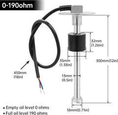 Fuel level gauge and fuel sensor kit combo Aftermarket fuel tank float sensor kit And Fuel level gauge