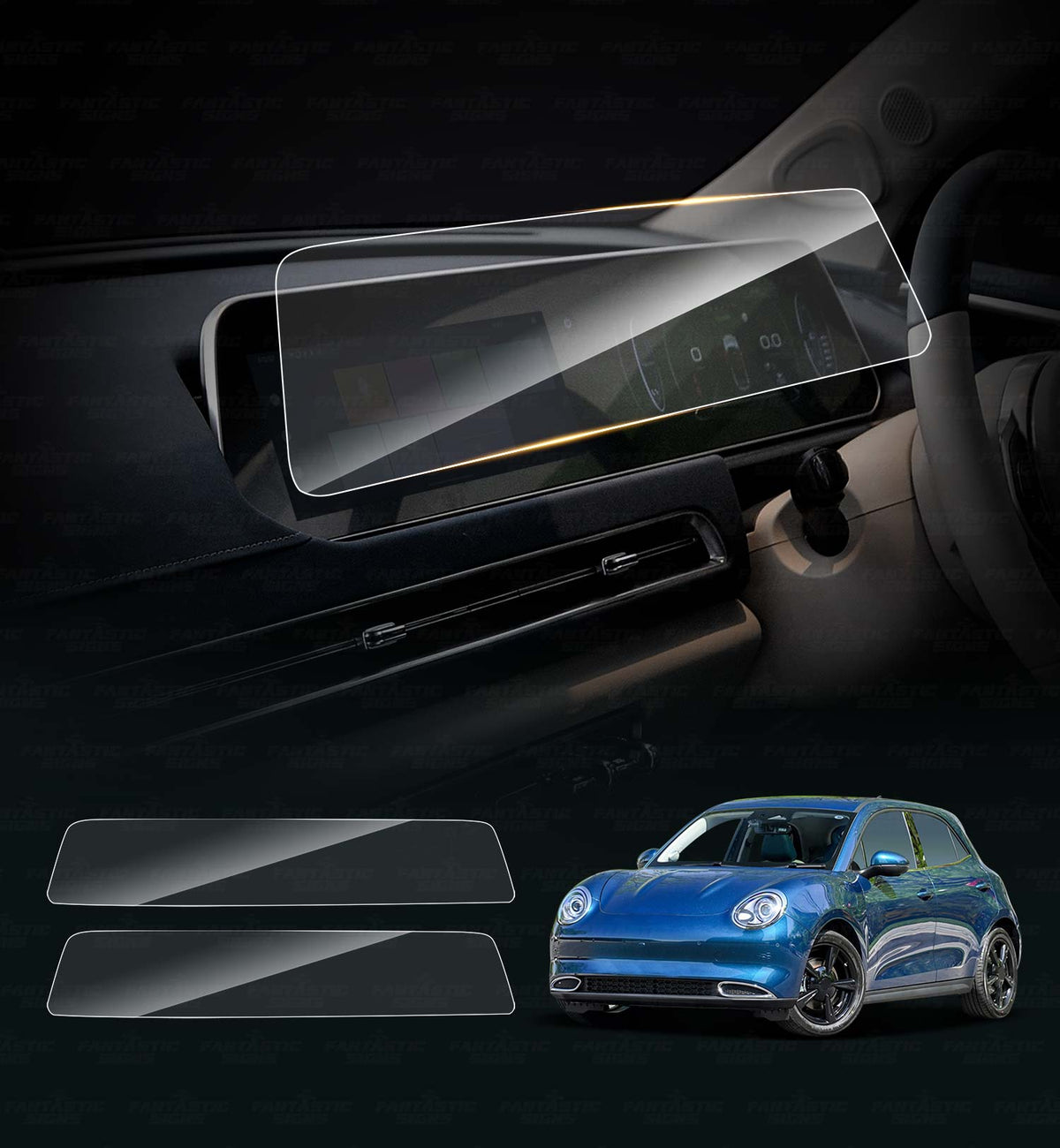 GWM ORA 3 Transparent Car LCD Screen And Speedometer Glass Protector In Premium Quality