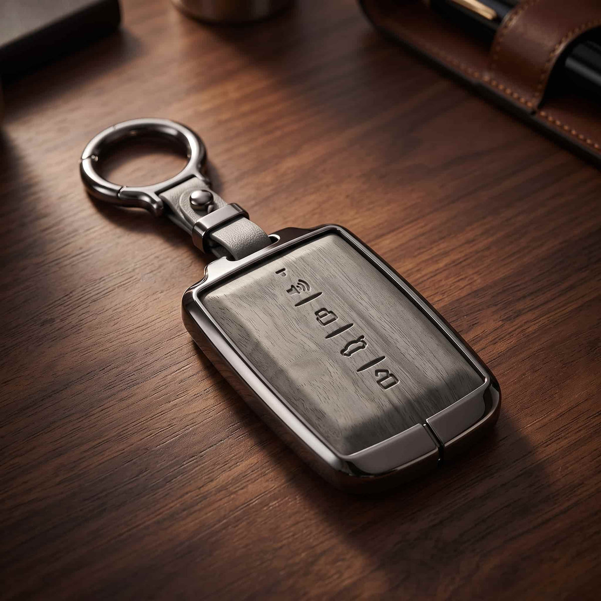 GWM Tank 500 New Elite Series Metallic Car Key Case Luxury Zinc Alloy Protection Case(Grey)