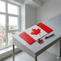 1 Pc Universal Canada Flag Anti Skid Non-Slip Dashboard Matt in Premium Quality