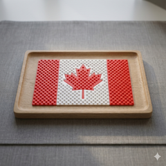 1 Pc Universal Canada Flag Anti Skid Non-Slip Dashboard Matt in Premium Quality