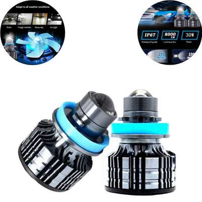 H11 LED Car Headlights Projector Laser Fog Lights Automobile / Bumper Light