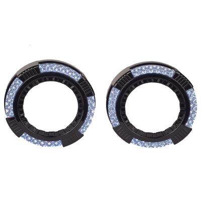 Universal Angel Eye Crystal Shroud Ring 2.5 Inch APP Control RGB LED for Car Headlight In Premium Quality 2 Pcs Set