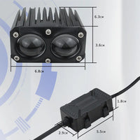 Universal Dual Lens U2 Premium Series Grill Light With Fan 1 Pc