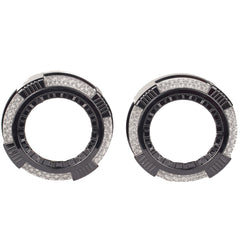 Universal Angel Eye Crystal Shroud Ring 2.5 Inch APP Control RGB LED for Car Headlight In Premium Quality 2 Pcs Set